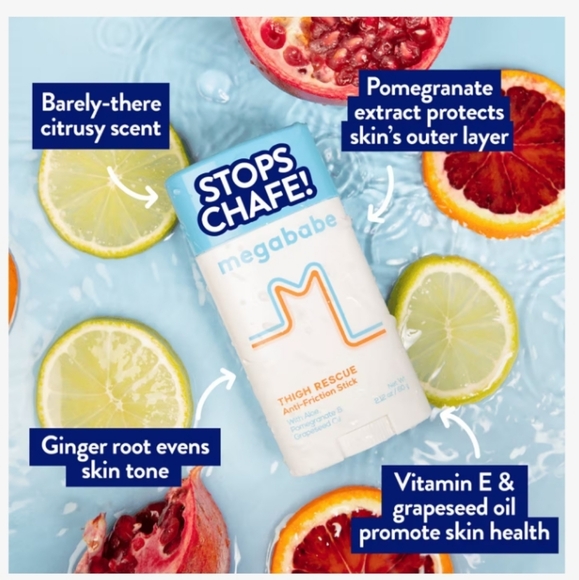 💫NWT - MEGABABE Thigh Rescue Anti-Friction Stop Chafe Stick Full Size - Picture 6 of 6